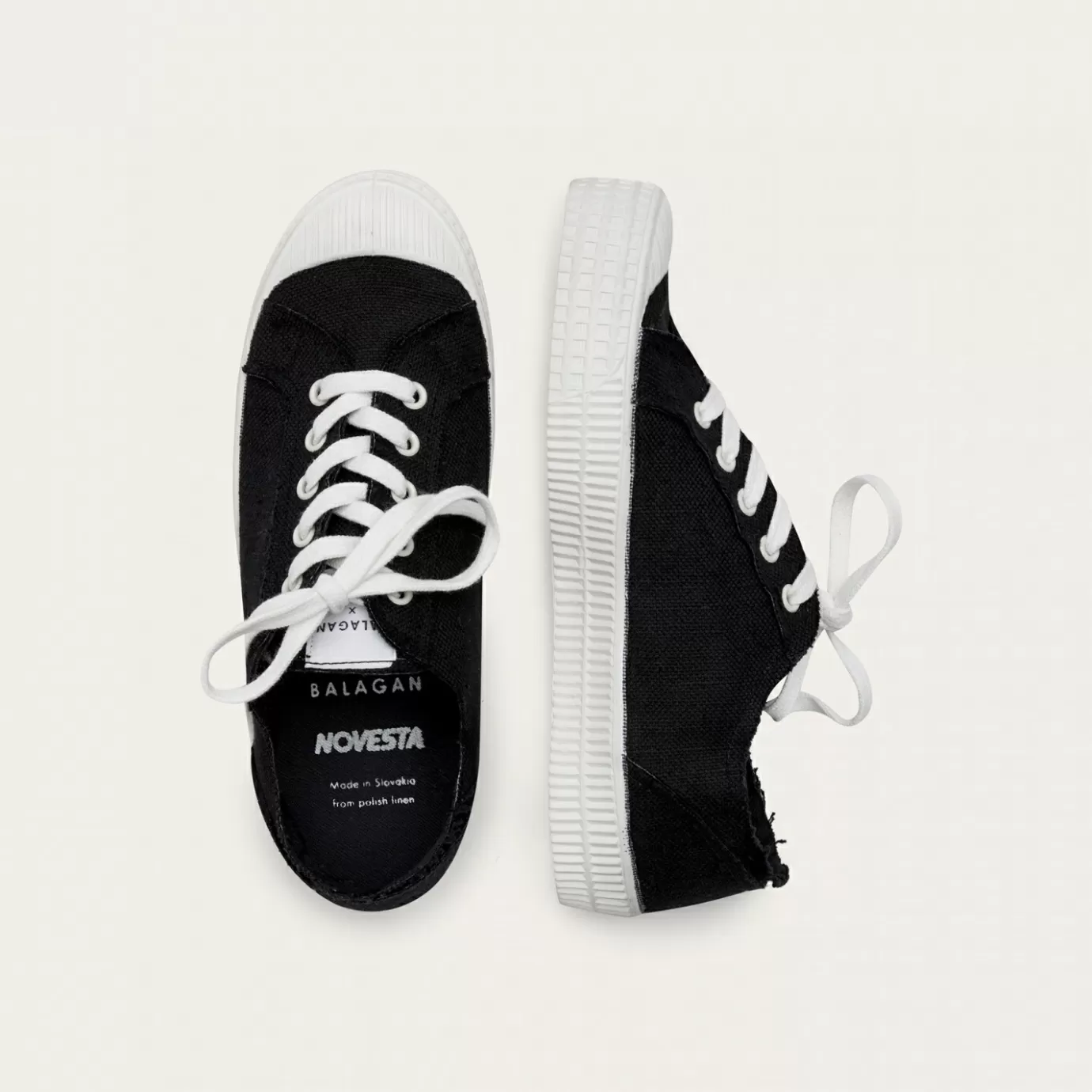 Balagan Novesta Star Master Sneakersy Meskie Vegan, Czarne Na Bialym | Sneakersy