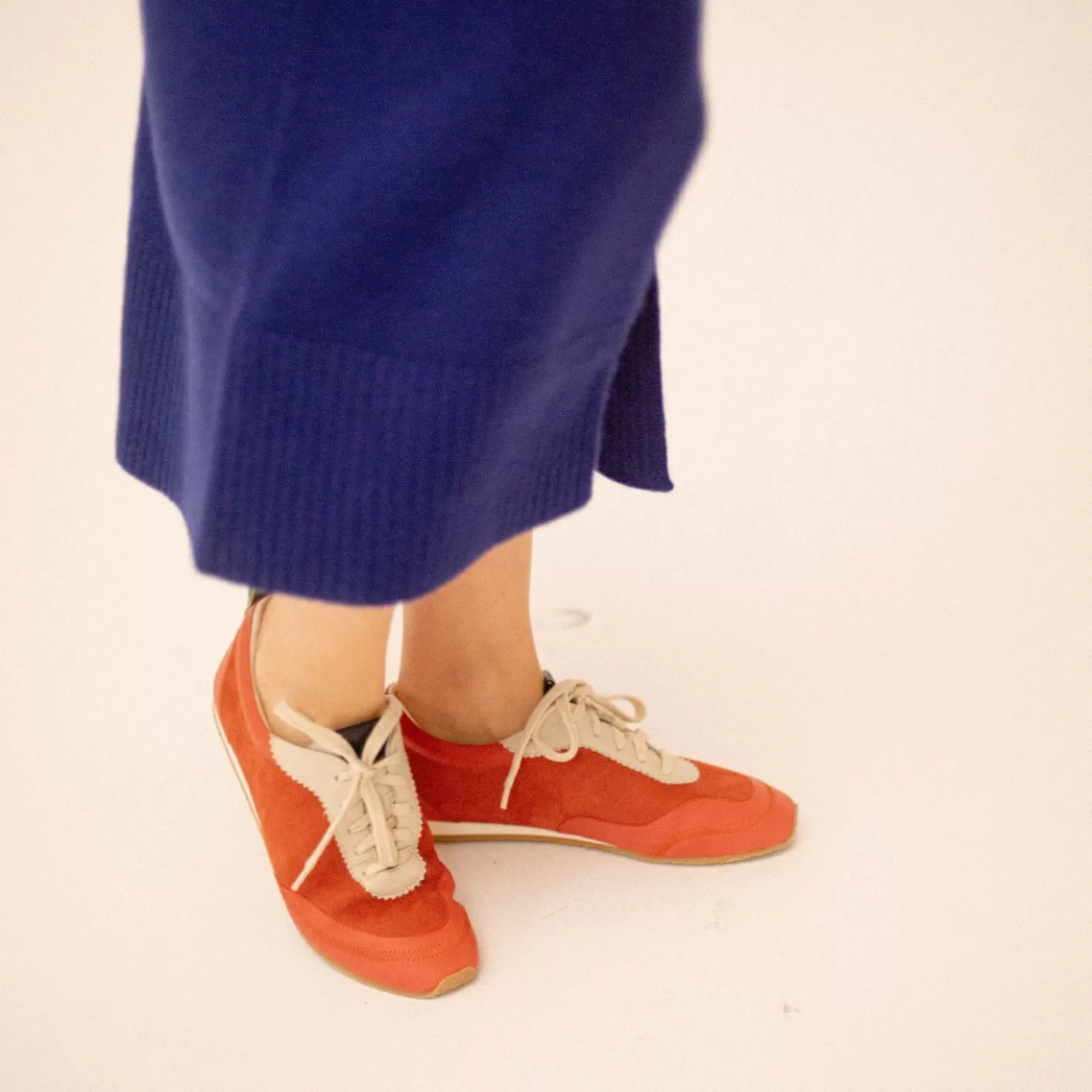 Balagan Ritza Sneakersy, Vintage Czerwony Nubuk | Sneakersy
