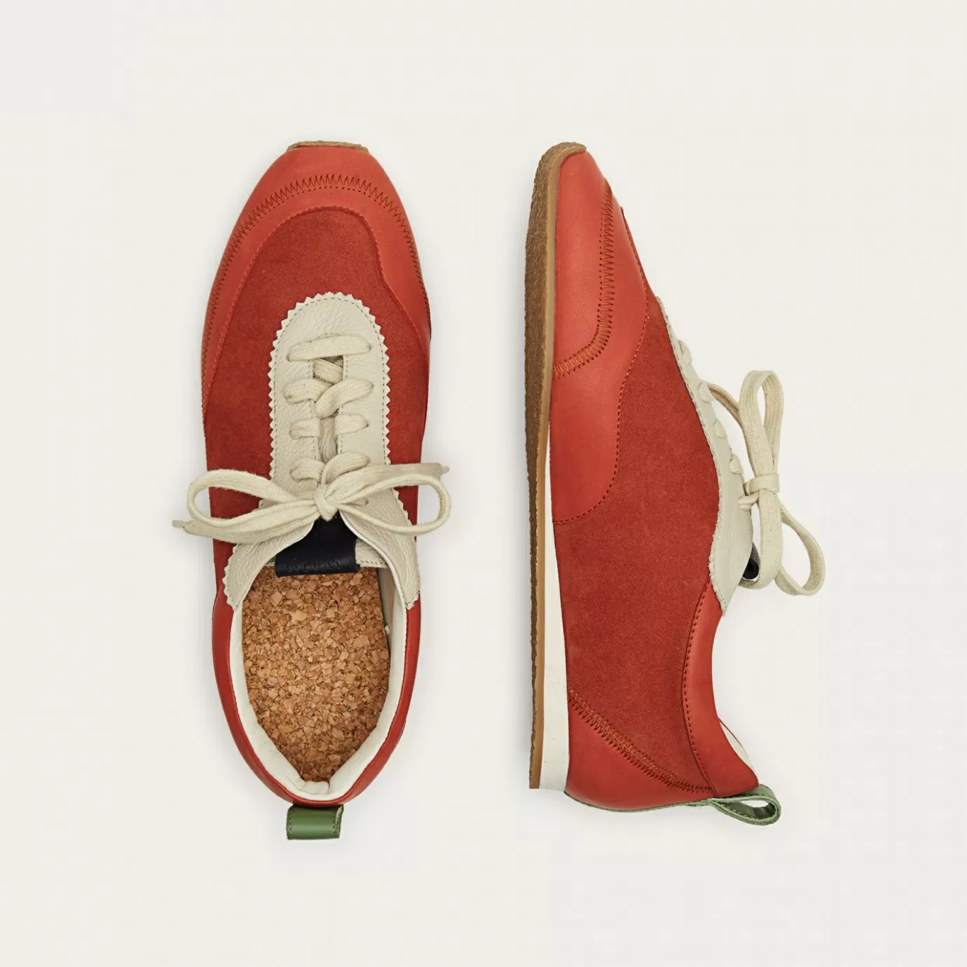 Balagan Ritza Sneakersy, Vintage Czerwony Nubuk | Sneakersy